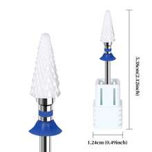 1个陶瓷指甲打磨头，专业指甲锉，用于卸除凝胶指甲油 - 杏色 - 查看 16