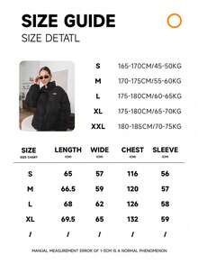 This Women's French-Style Coat Features A Stand-Up Collar Inspired By European And American Aesthetics And A Zipper Closure. Perfect For Valentine's Day Dates. A Wardrobe Essential For Spring And Summer Beach Weddings, Birthdays, And Vacations. Elegant And Comfortable, It's Perfect For Commuting, Professional Settings, And Business Casual Wear. It Flatters Your Figure And Is Versatile For Vacation And Back-To-School. Perfect For Street Style, Y2K-Inspired Gatherings, Dates, Beach Trips, At-Home Wear, And Travel. A Versatile Design, Perfect For Couples And Family Outfits. Suitable For Back-To-School Parties, Birthdays, Semester Breaks, Valentine's Day, New Year's Outfits, Holiday Tops, Women's Winter Wear, And Holiday Tops. Black Puffer Jacket. - 黑色 - 查看 7