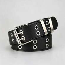 1pc Unisex Double Grommet Punk Style Belt - A - View 7