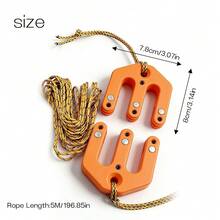 Holist Blo And Tale System Hunting Equipment Lifting System 2 Pieces+5-Meter Rope, 8 * 7.8cm Pulley Block And Pulley System Portable Ultra Light Tactical Hunting Machinery Lifting Equipment Specially Designed For Hunters To Enhance High Load-Bearing Capacity Portable Pulleys Suitable For Outdoor Hunting - AAA - View 5