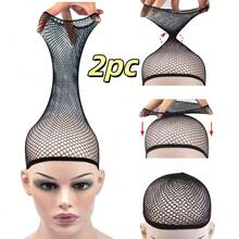 Bộ 4/2/1 mũ trùm tóc giả lưới thoáng khí màu đen, mũ trùm tóc giả lưới thoáng khí unisex, bộ mũ trùm tóc giả nylon co giãn chống trượt màu đen, mũ trùm tóc giả cho tóc dài, lưới tóc giả bền chắc độ đàn hồi cao, bộ chăm sóc tóc giả, phụ kiện tóc giả, dụng cụ tạo kiểu tóc - Nhiều màu - Xem 8