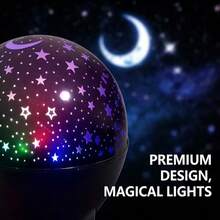 1 pieza Bola de discoteca con luz RGB activada por voz con control remoto - 7 modos, alimentada por USB, luces LED de colores cambiantes, adecuada para el hogar, fiestas, karaoke, bodas, diseño negro estilizado con soporte ajustable - luz policromática - Ver 15