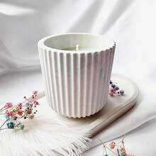 Molde de Silicone Líquido de Resina DIY, Molde de Silicone para Copo de Vela de Listras Altas - Taça de vela - Visão 5
