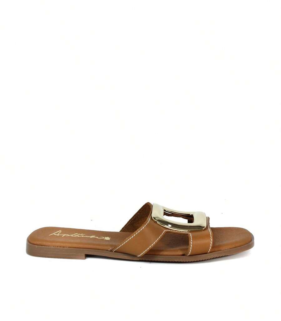 Women Flat Sandals - Brown - View 1