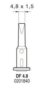 Gas Soldering Iron Tip SG1070 DF4.8 JBC - Black and White - View 2
