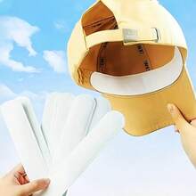 10pcs/Set Disposable Sweat Absorbing Pads | Visor Sweat Pads | Collar Protectors | Sports Dirt-Proof Essentials | Shirt Collar Sweat Pads | Hat Sweatband Liners | Reusable Portable Sweat Absorbers | Visor & Collar Sweat & Stain Protectors - A - View 2