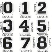 10个黄色0-9数字贴片，熨烫式装饰贴片，适用于衣服、包包 - 黃色 - 查看 7
