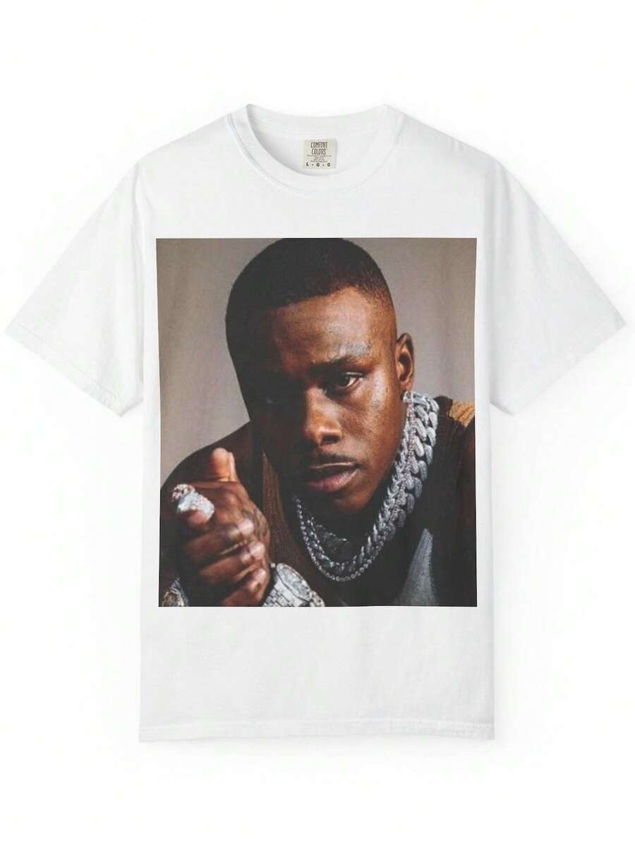 DaB1aby Graphic T1EE T1S1Hirt - 白色 - 查看 1