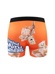 1pc Men's Random Style Casual Food Pattern Boxer Briefs, Fun Food Graphic Comfortable Daily Underwear - Multicolor - View 5