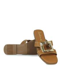Women Flat Sandals - Brown - View 4