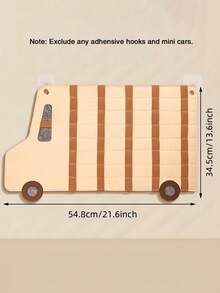 1 pieza Organizador de coche de carreras de fieltro, montado en la pared para coches de juguete a escala 1:64 – Bolsa de almacenamiento y exhibición, estante de almacenamiento de fieltro multifuncional, decoración de habitación para bebés y niños - Multicolor - Ver 5