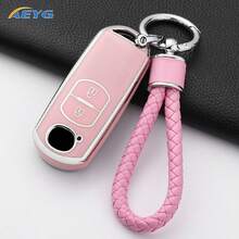 Ốp chìa khóa điều khiển từ xa ô tô TPU 2 nút có dây xích cho Atenza Axela Demio CX-5 CX5 CX-3 CX7 CX-9 2015 2016 2017 2018 2019 (phiên bản bổ sung) - A - Xem 2