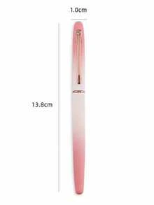 Set 51pcs/(1 Pulpen Logam + 50 Kartrid Tinta Isi Ulang) Pulpen Ballpoint Logam Warna Ombre, Tulisan Halus, Cocok untuk Menulis Sehari-hari, Latihan Kaligrafi, Desain Sederhana Namun Elegan, Kembali ke Sekolah - set 51 buah - View 9