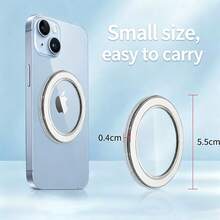 Adjustable Basic Phone Stand 1PC Universal Magnetic Phone Ring Holder, Clear High-Transparency MagSafe-Compatible Adhesive Base, Transparent Airbag Stand For All Smartphones Mother's Day Gift - Multicolor - View 4