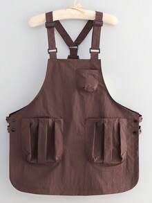 1pc Nylon Thick Breathable Utility Apron, Suitable For Barbers, Cafes, BBQ, Hotels And Catering Industry, Unisex, With Multiple Pockets, Suitable For Home Kitchen. Gift For Mother's Day, Eid Al-Adha, Eid Al-Fitr - Multicolor - View 13