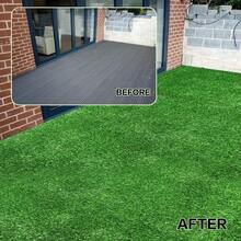 Artificial Grass Turf, Outdoor Garden Patio Landscape Carpet, Fake Grass Mat With Drainage Holes, Suitable For Pets Outdoor Play - Long - View 6