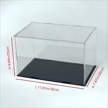 Removable, Acrylic Display Cabinet, Plastic Collectible Display Case, Protective Storage Box For Models, Suitable For Display And Collection, Elegant Storage Box For Home And Retail - Black - View 40