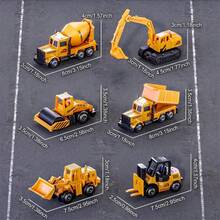 Đồ chơi xây dựng, xe tải chở hàng, xe vận chuyển bằng kim loại đúc, bộ xe xúc, xe ben, máy đào, máy xúc lật dành cho trẻ em, quà tặng. - Nhiều màu - Xem 9