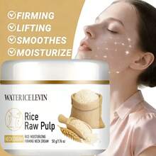Rice Essence Moisturizing And Firming Neck Cream. Reduces Double Chin, Day And Night Firming Cream, Lifts And Tightens, Bids Farewell To Dull And Loose Skin, Creates Smooth And Radiant Skin. Neck Cream, Face Cream, Tightens And Lifts Neck Skin, Moisturizes And Brightens, Improves Skin Texture - Cream - View 9