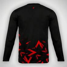 Men's Regular Length Crew Neck T-Shirt In Polyester With A Red Graphic Print. - Soccer - View 3