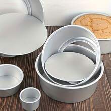 4/6/8/10 Inch Round Cake Mold - With Removable Bottom, Anodized Aluminum, Wear-Resistant, Scratch-Resistant, High-Temperature Resistant, Easy Release, Reusable, Suitable For Kitchen Baking Multi-Layer Cakes, Mousse Cakes, Cheesecake Baking Pans, Suitable For Eid Al-Adha, Ramadan, Eid Al-Fitr, Christmas, Halloween, Valentine's Day, New Year, Wedding, Birthday And Other Holiday Kitchen Baking Accessories - Silver - View 10