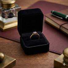 Stainless Steel Silver Solitaire/Stacking Ring With Colored Zirconia Stone, 4mm, For Graduation Or Debutante Parties. - 紫色 - 查看 2