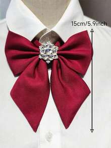 1 chiếc nơ đeo cổ unisex dành cho học sinh, kiểu dáng hoa văn, trang trí bằng bông tuyết, thanh lịch và đẹp mắt. Nơ đeo cổ đa năng kiểu sinh viên dành cho nữ. - nơ - Xem 2