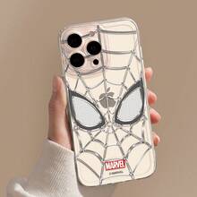 Ốp điện thoại Marvel Spider-Man thiết kế riêng, sáng tạo dành cho nam giới, tương thích với iPhone 17, 17 Pro, Air, 16 Pro Max, 15 Plus, 14, 13, 17, 15 Pro, 12 Pro, 11, 16 Plus. Trong suốt, chống rơi vỡ, chống trầy xước, tương thích với Apple. - Trong sáng - Xem 3