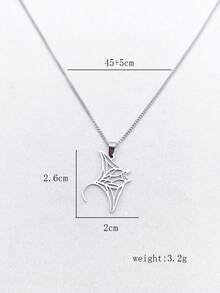 1 chiếc mặt dây chuyền hình cá voi và cá đuối manta rỗng mạ vàng 18K, kiểu đuôi cá, thích hợp đeo quanh xương đòn. - Nhiều màu - Xem 6
