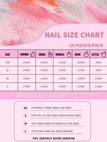 10Pcs Sweet And Edgy Style Handmade Nail Art Set,Polygel Nail Set,Colorful Rhinestones, Gold Stars Nail Art Accessories,Lines Nail Art Decorations,Pink And Yellow Nail Polish,Comes With Nail Tools(1 Sheets Jelly Stickers+1PC Nail File)3 Sizes Available,Almond Nails, Duck Nails,Coffin Nails,Suitable For Reunion,Daily,Party,Photograph,Play,Spring Summer,Commute Supplies Nails - Nhiều màu 22 - Xem 7