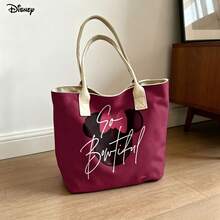 Túi xách tay và đeo vai đựng laptop Minnie Mouse của Disney, túi đeo vai in hình "So Bowtiful" dễ thương, thích hợp sử dụng hàng ngày. - trắng - Xem 1