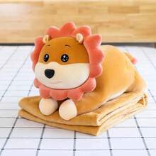 Leon Peluche  2 En 1 Con Manta Cobija Ultra Suave Microfibra - Multicolor - Ver 4