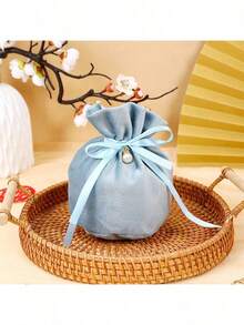 5件/10件裝 多色天鵝絨抽繩蝴蝶結禮物袋 珍珠禮品袋 婚禮糖果袋 可重複使用抽繩袋，適用於婚禮禮物、派對裝飾、珠寶收納、戒指耳環手鍊項鍊整理，適合生日、週年紀念、喬遷、派對小禮物、禮物袋、禮物盒、送給老師的禮物、婚禮禮物袋、迷你禮物袋、小號教師禮物袋 - 多色 - 查看 11