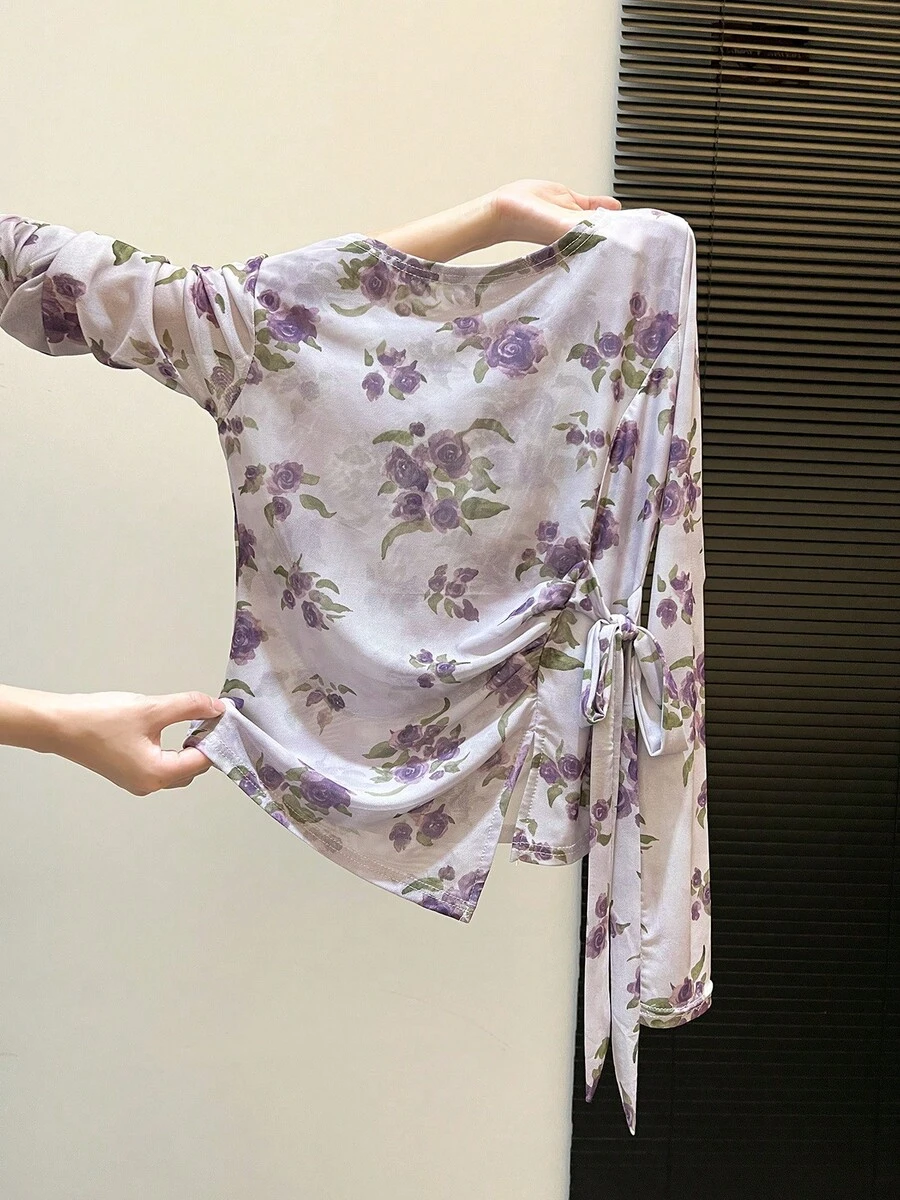 Women Tops - Purple - View 1