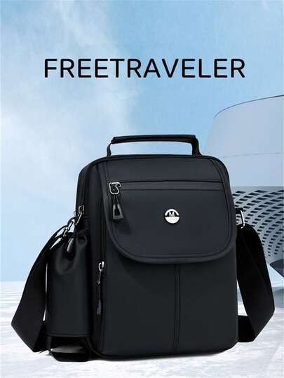 Multi-Pocket Fashionable Casual Men's Handbag, Suitable For Outdoor, Travel, Shopping, Commuting, And Campus