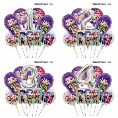 Aluminum Foil Cooling Sensation Girl Balloons, Birthday Party Decorations, Happy Birthday Balloon Set, Perfect Birthday Gift, Gender Reveal Party Wall Decor Balloon Set
