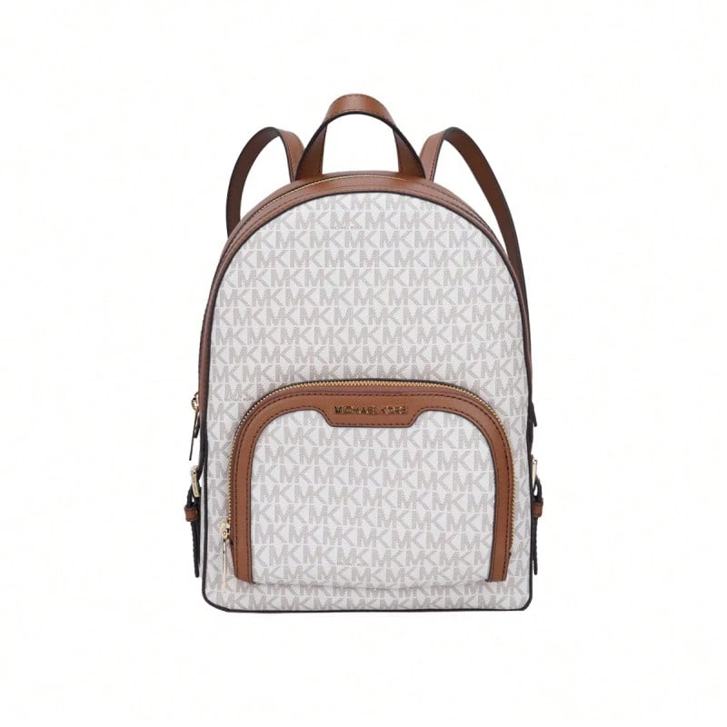 Ba lô nữ Michael Kors Jaycee Series Classic Presbyopic 35S2G8TB2B màu Vanilla - Vanilla Print/Acorn Brown 35S2G8TB2B VANILLA - Xem 1