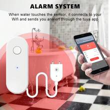 涂鸦 WiFi 漏水传感器家用水位检测器厨房安全溢水报警智能生活 APP 远程控制 - 查看 3