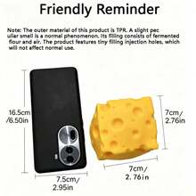1pc Large Soft Squeeze Cheese Slow Rebound Toy, Adult Prank Gift, Adult Stress Relief Sensory Toy - Sunshine Entertainment - Multicolor - View 4