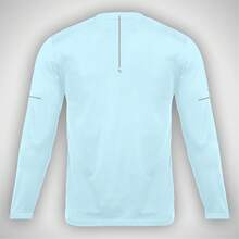 Men's Basic Long-Sleeved Thermal T-Shirt With A Crew Neck, Made Of Polyester, Regular Length. - Piscina - Ver 3
