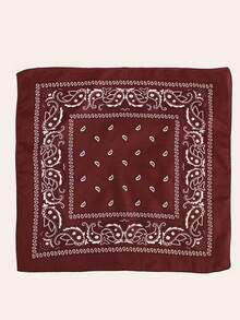 1 chiếc khăn bandana thời trang họa tiết Paisley dành cho nữ, thích hợp sử dụng hàng ngày, làm băng đô cài tóc hoặc băng đô đội đầu, lý tưởng để làm nổi bật vẻ ngoài của bạn. - Màu Đỏ Sâu - Xem 2