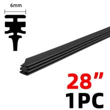 1PC 橡胶条替换零件 汽车挡风玻璃雨刮器橡胶条 14"16"17"18"19"20"21"22"24"26"28"30"32" 通用无骨雨刮器橡胶补充条 耐用汽车挡风玻璃更换配件。 - 1PC - 查看 18