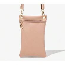 Women's Crossbody Phone Bag PU Litchi Pattern Long Shoulder Strap Single Shoulder Bag Personalized Fashion Wallet And Handbag - SKY BLUE - View 12