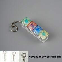 1 Set Keyboard Stress Relief Toy, Interesting Keychain Gift Suitable For Friends, Perfect Novelty Gift For Christmas And Halloween - Multicolor - View 9