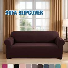Armless Sofa Cover 3-Seater Sofa Bed Cover Stretch Armless Sofa Bed Cover Armless Fabric Sofa Cover Cotton Elastic Sofa Cover Armless Sofa Cover For Folding Sofa Stretch Sofa Cover Plush Thick Solid Color 3-Seater Full Folding Sofa Fabric Sofa Furniture Protector Cover Armless - Multicolor - View 2