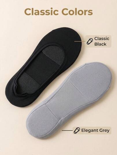 2pcs/Set Upgraded Anti-Slip Thickened Insoles, Sweat-Absorbent Breathable Sponge Elastic Massage Shock-Absorbing Insoles Suitable For Sports Shoes & Casual Shoes