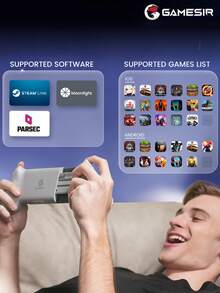 GameSir G8 Galileo Mobile Gaming Controller Compatible With IPhone 17 16 15 Series IOS Android Cellphone Gamepad Game Controle With Hall Effect Joystick And Triggers For Mobile Phone Cloud Gaming Egg Ns Emulators Adapted To Size 110-185mm Grey - View 4