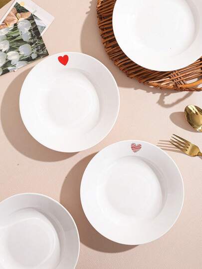 1 pièce Assiette de service en céramique, convient pour la maison, le salon, la salle à manger, la cuisine, les collations, les bonbons, les desserts, les salades, les gâteaux, les fruits, les céréales, les légumes, les viandes, les pains. Idéal pour la famille, les rassemblements, les restaurants, les pique-niques, les mariages, les célébrations, les fêtes