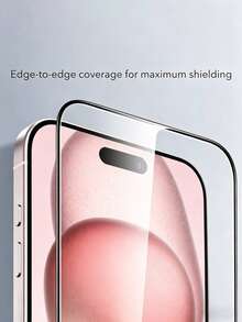 2 Packs HD Tempered Glass Screen ProtectorWith Silk-Screen Black Borders And Full Coverage, It Features High Light Transmittance, Smooth Touch And Bubble-Free Fitting. Fingerprint-Proof, Waterproof, Shock And Scratch Resistant, It Works With Most Phone Cases. Compatible With IPhone 12 To 17 Series, This Practical Accessory Provides Complete All-Round Screen Protection. - Clear - View 2
