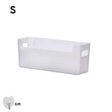 1/2个装壁挂式厨房收纳盒，可用于存放塑料袋和清洁用品，也可作浴室收纳盒使用。 - 白色 - 查看 12